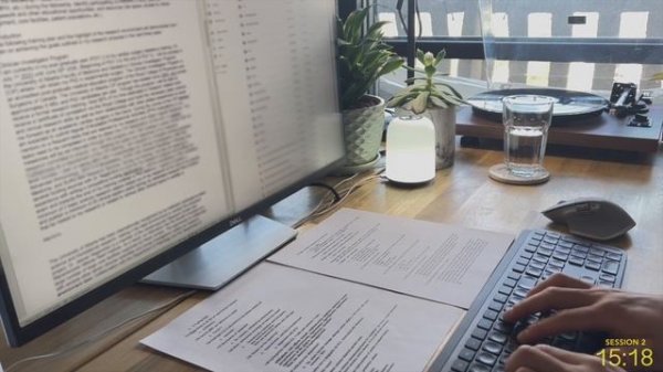 3 часа StudyWithMe - Background Noise Rain Sounds - Pomodoro 45⧸15