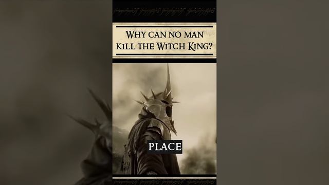 Why can "no man" kill the Witch King? #lotr_qa смотреть онлайн