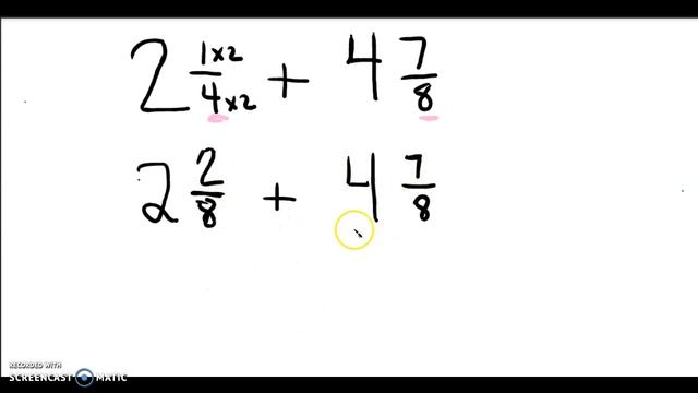 Adding Mixed Numbers: Standard Algorithm смотреть онлайн