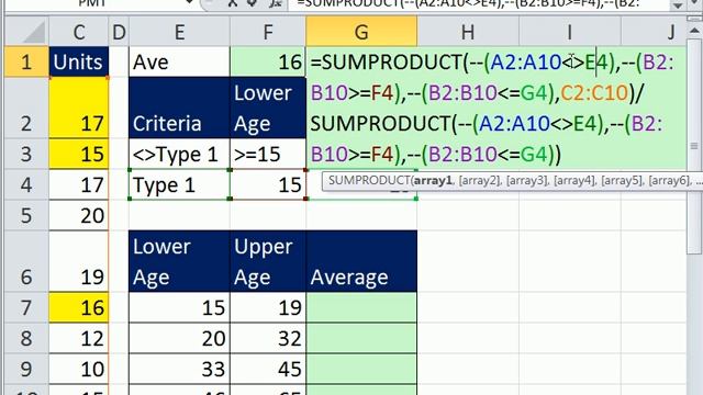 Excel Magic Trick 867 AVERAGEIFS Function w/ Not and Between Criteria смотреть онлайн