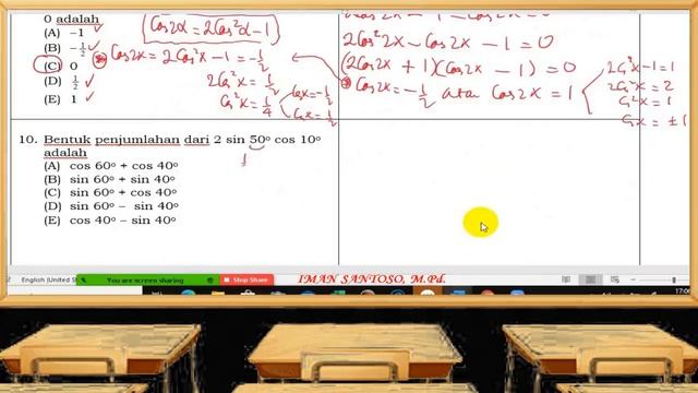 Rumus Jumlah dan Perkalian Trigonometri (Latihan Soal) смотреть онлайн