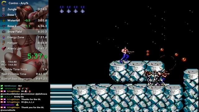 Contra Any% Speedrun In 9m 47s 550ms WR (19.09.2023 год)