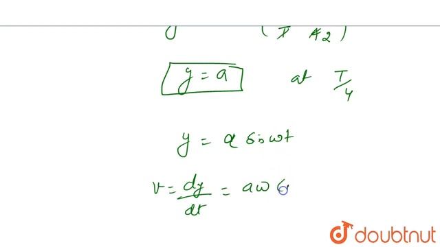 The displacement of a particle moving in S.H.M. at any instant is given by `y = a sin omegat смотреть онлайн