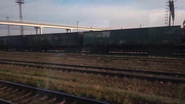 Станция Нижнеднепровск-Узел из окна вагона смотреть онлайн