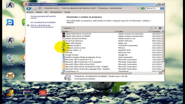 Como desinstalar un programa en ( Windows 7 2017) смотреть онлайн