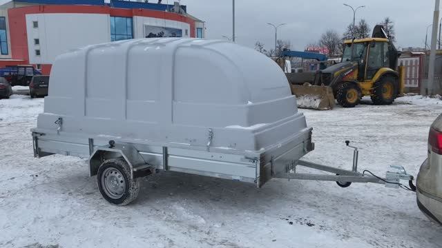 Прицеп для двух снегоходов ЛАВ 81012С смотреть онлайн