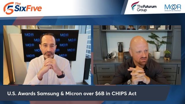 U.S. Awards Samsung & Micron over $6B in CHIPS Act - Episode 213 - Six Five Podcast смотреть онлайн