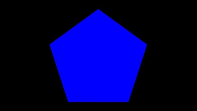 Blue Pentagon Black Background Right To Left смотреть онлайн