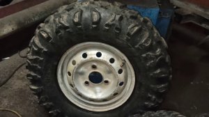 Проект Квадро ОКА.  Резина от квадроцикла на ОКУ.