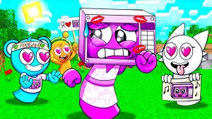 1000 ФАНАТОВ ПРЕСЛЕДУЕТ МИКРОВОЛНОВКА СПРАНКИ В МАЙНКРАФТ МУЛЬТИК SPRUNKI