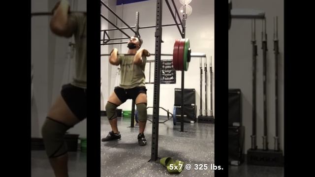 (TRAINING LOG) Smolov base mesocycle wk3, d2 (front squat 5x7 @ 325 lbs.) смотреть онлайн