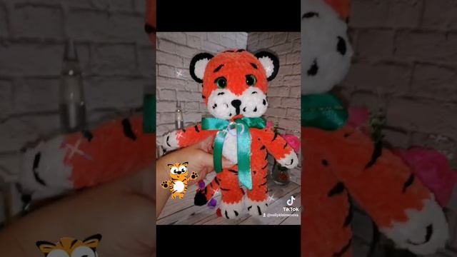 Тигрёнок амигуруми ручной работы! смотреть онлайн