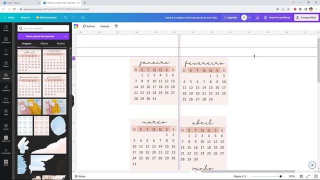 Como fazer Marcador de Página pelo CANVA | Calendário Marca Página PASSO A PASSO смотреть онлайн