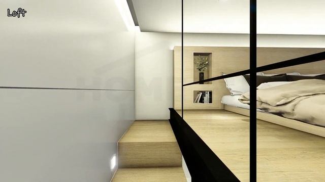 Design Idea for a Small Interior Space with Loft : 32 sqm floor area смотреть онлайн