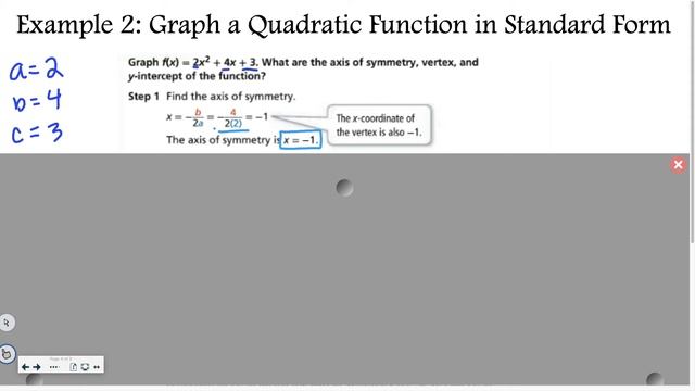 Algebra 8-3: Quadratic Functions in Standard Form смотреть онлайн