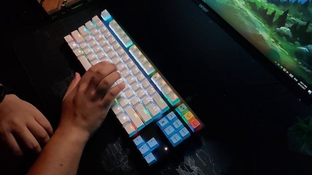 HyperX Alloy Origins Core Aqua Switch Mod [ Foam Dampening + Lubed Switch & Stabilizer ] Sound Test смотреть онлайн