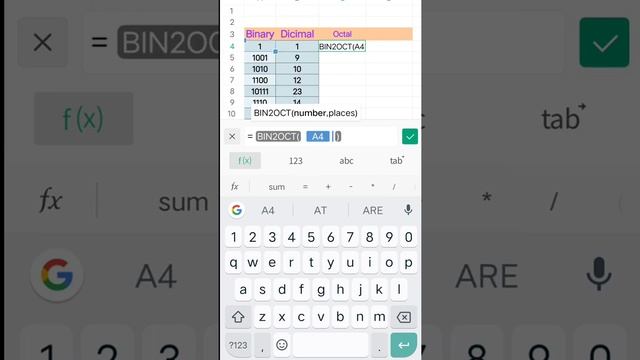 Convert binary to Octal in Ms Excel | Ms Excel Functions смотреть онлайн