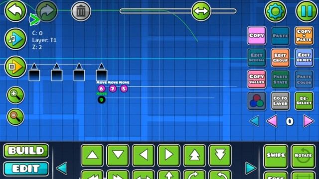 СОЗДАНИЕ УРОВНЯ | СОЗДАЁМ LAYOUT 1/2 | GEOMETRY DASH 2.1 смотреть онлайн