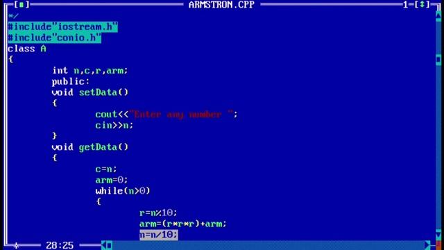 C++ program to check Armstrong Number or Not using Class | Armstrong Number in C++ using while loop смотреть онлайн