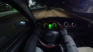 ЕДУ НА ЛАДЕ ГРАНТЕ ВЕЧЕРОМ - ВИД ОТ ПЕРВОГО ЛИЦА!