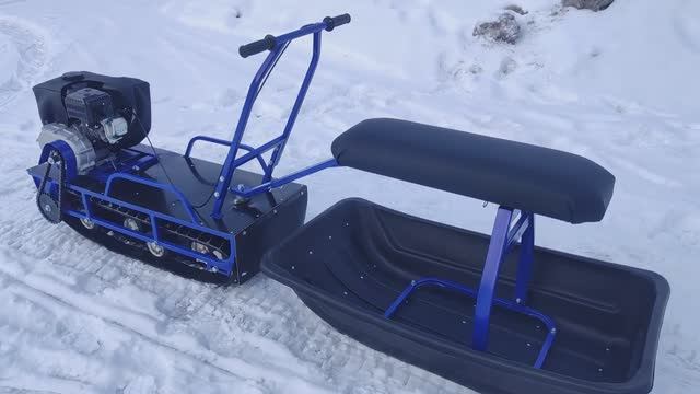 Мобильный букс для рыбалки! Мотобуксировщик "Альбатрос-L" смотреть онлайн