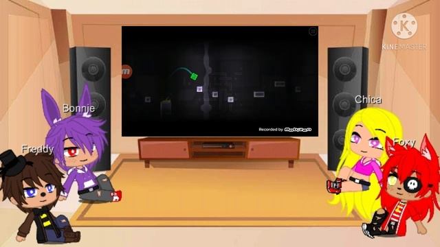 Fnaf 1 reacts to me playing geometry dash смотреть онлайн