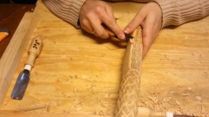 Орнамент Цепочка. Простая резьба по дереву