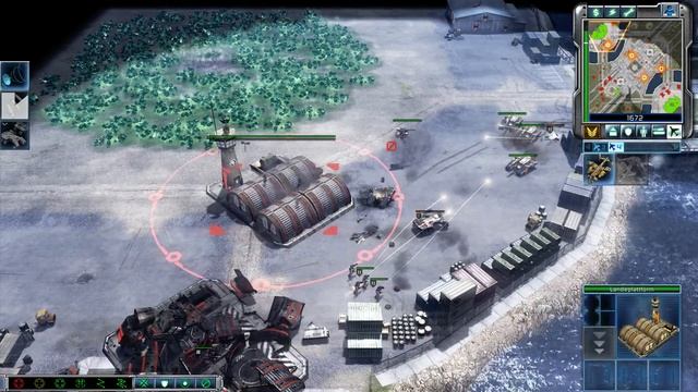 C&C 3 Tiberium Wars - Обучение (Часть 15) Городок в США Практика смотреть онлайн