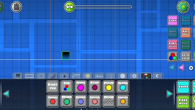 КАК СДЕЛАТЬ ДВИГАЮЩЕЙСЯ БЛОК В GEOMETRY DASH? смотреть онлайн