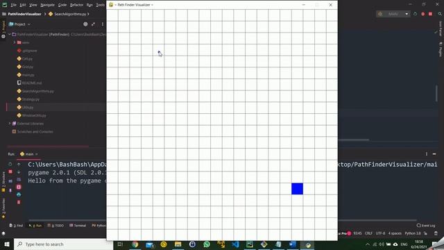 Shortest Path Algorithms Visualizer | BFS, A* смотреть онлайн