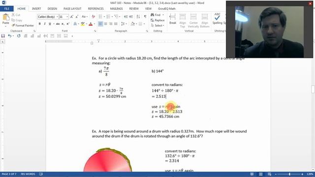 103 3.2 - Applications of radian measure смотреть онлайн
