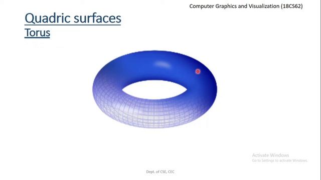 VTU CGV(18CS62)[Curved Surfaces, Quadric Surfaces](M5 L9) смотреть онлайн