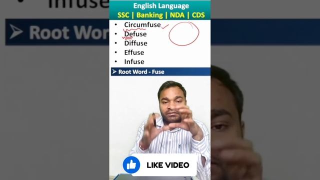 Root word Vocabulary (Fuse) #learnenglish #vocabulary #vocabulary #ssc #bank #ssccgl #nda #cds смотреть онлайн