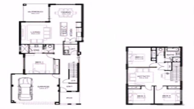 2 Storey House Floor Plan With Dimensions (see description) смотреть онлайн