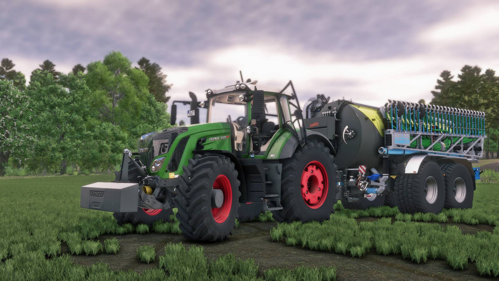 Farming Simulator 25 / Карта Zielonka / FENDT 939 внесение органических жидких удобрений смотреть онлайн