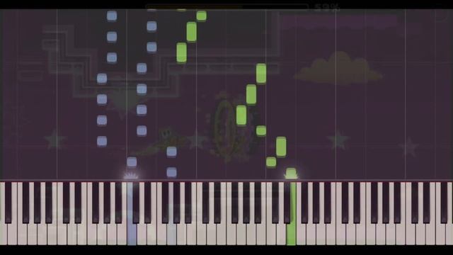 Waterflame - Electroman Adventures - Piano Tutorial (Geometry Dash level 13) смотреть онлайн