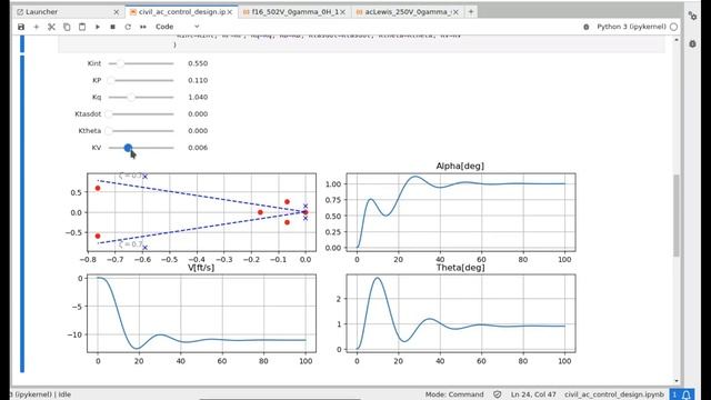 Jupyter Widgets for AOA controller Tuning смотреть онлайн