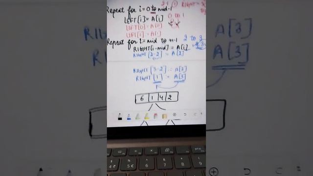 MERGE SORT PART 2 #datastructures #computerscience #shortsvideo #sortingalgorithm смотреть онлайн