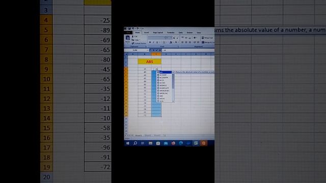 how to use ABS Formula In Excel смотреть онлайн