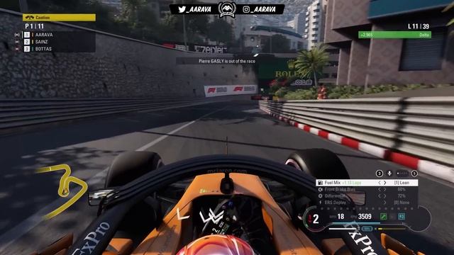 F1 2018 Career Mode Part 48: HUGE PILE-UP CRASH AT MONACO! смотреть онлайн