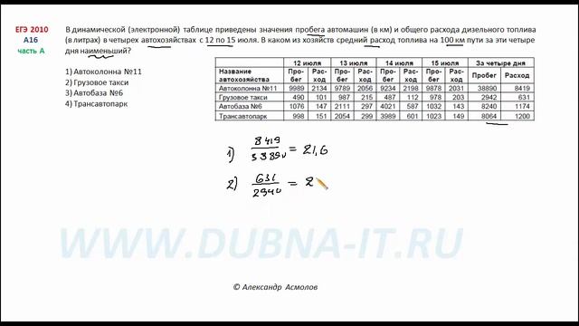 Решение задания А16 информатика ЕГЭ 2010 смотреть онлайн