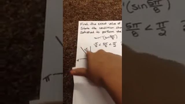 How to find the exact value of arcsin[sin(5pi/8)] смотреть онлайн
