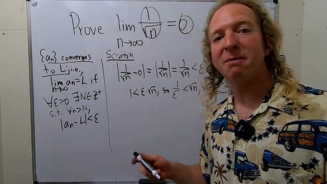 How to Prove a Sequence Converges Example with 1/sqrt(n) смотреть онлайн