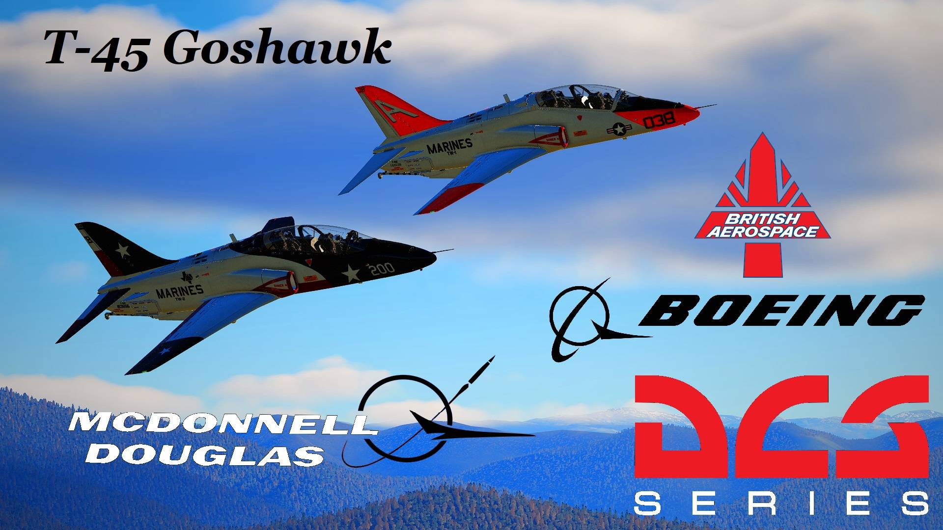DCSWorld. T-45 Goshawk . Облёт модаT45. Flyby Of The T45 Mod.