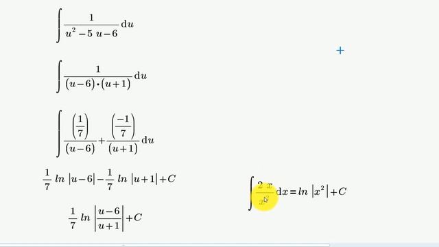INTEGRAL TRIGONOMÉTRICA / CAMBIO DE VARIABLE / COS(X)/[SEN^2(X)-5SEN(X)-6] смотреть онлайн