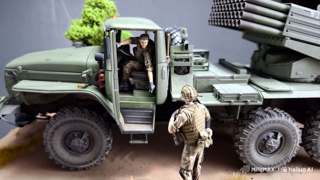 БМ-21 "Град", Звезда 1/35. Чудеса нейросети.