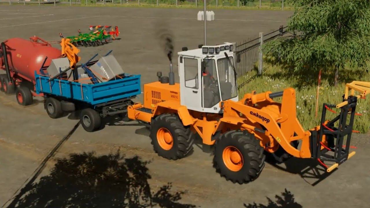 АМКОДОР не потянул телегу 2птс6 и цистерну МЖКТ-16 смотреть онлайн