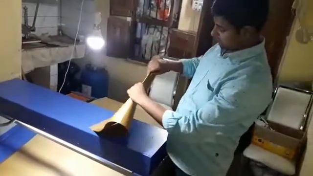 Working Video OF Paper Bag Creasing Machine - 45 Inch смотреть онлайн