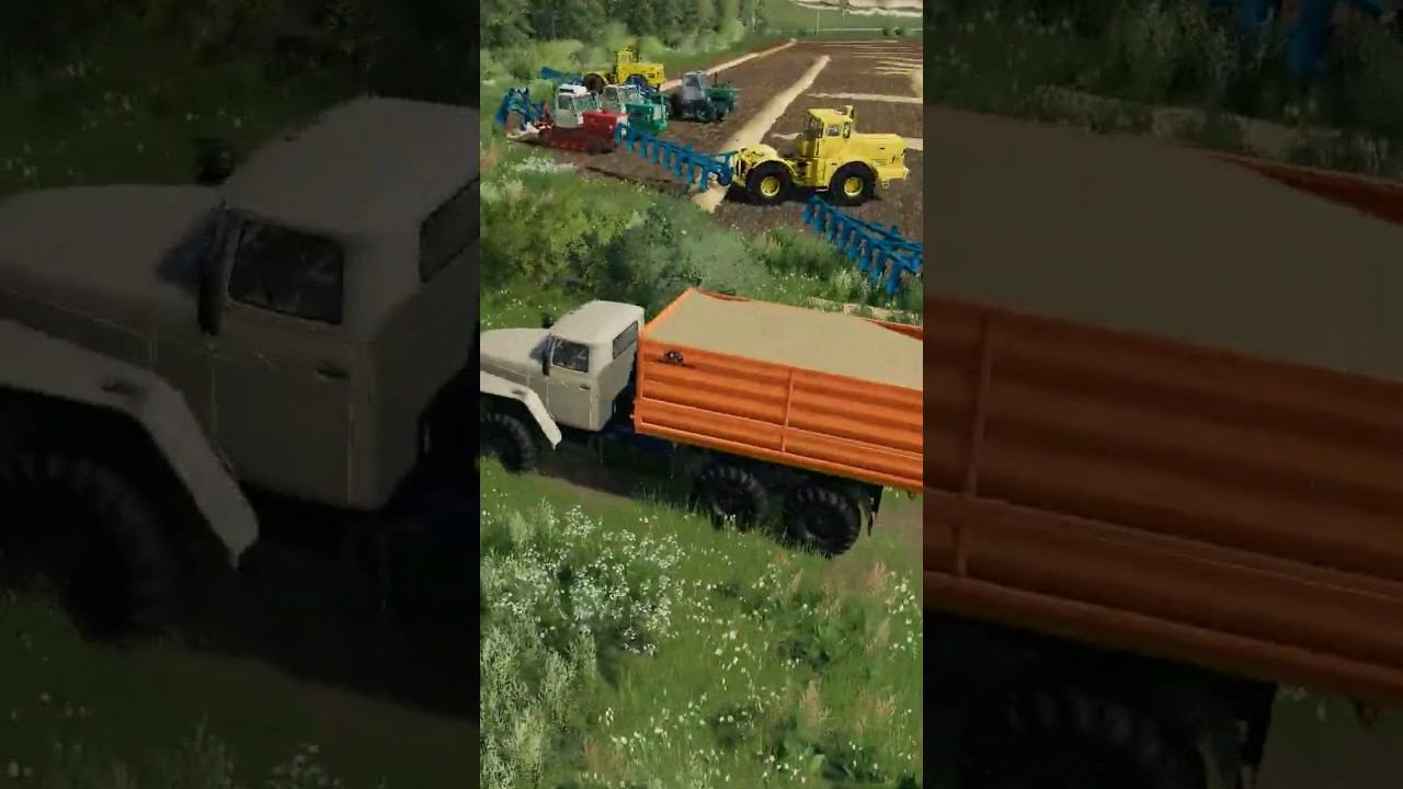 Вывозка зерна с поля . FS22. #fs22 #fs19 смотреть онлайн