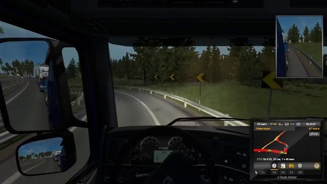 Развиваем свою транспортную компанию до вселенских размеров в ETS2(7) смотреть онлайн